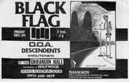black flag, ukranian hall, 1981
